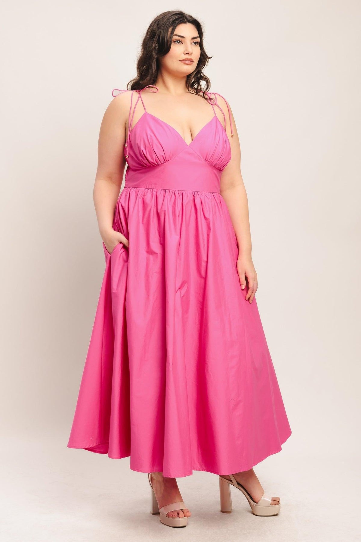 VESTIDO MIDI TEJIDO PRETTY IN PINK