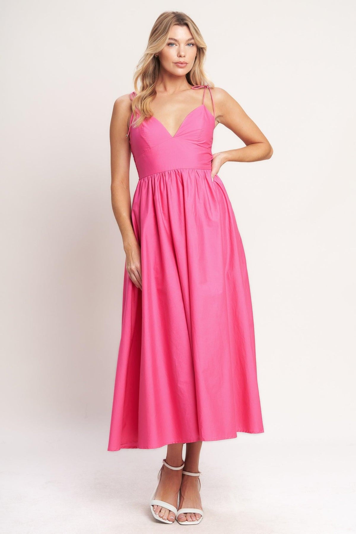 VESTIDO MIDI TEJIDO PRETTY IN PINK