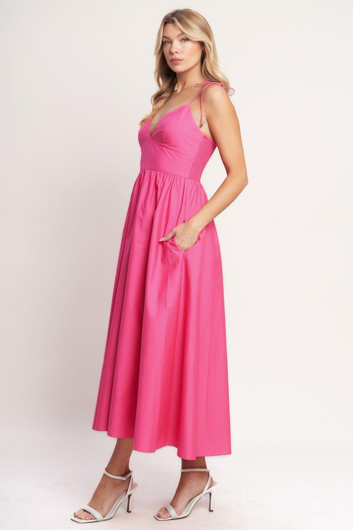 VESTIDO MIDI TEJIDO PRETTY IN PINK