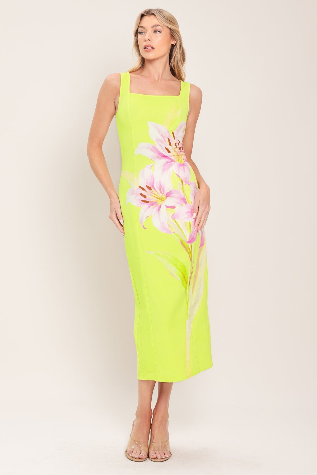 VESTIDO MIDI TEJIDO LIMA VIBRANTE