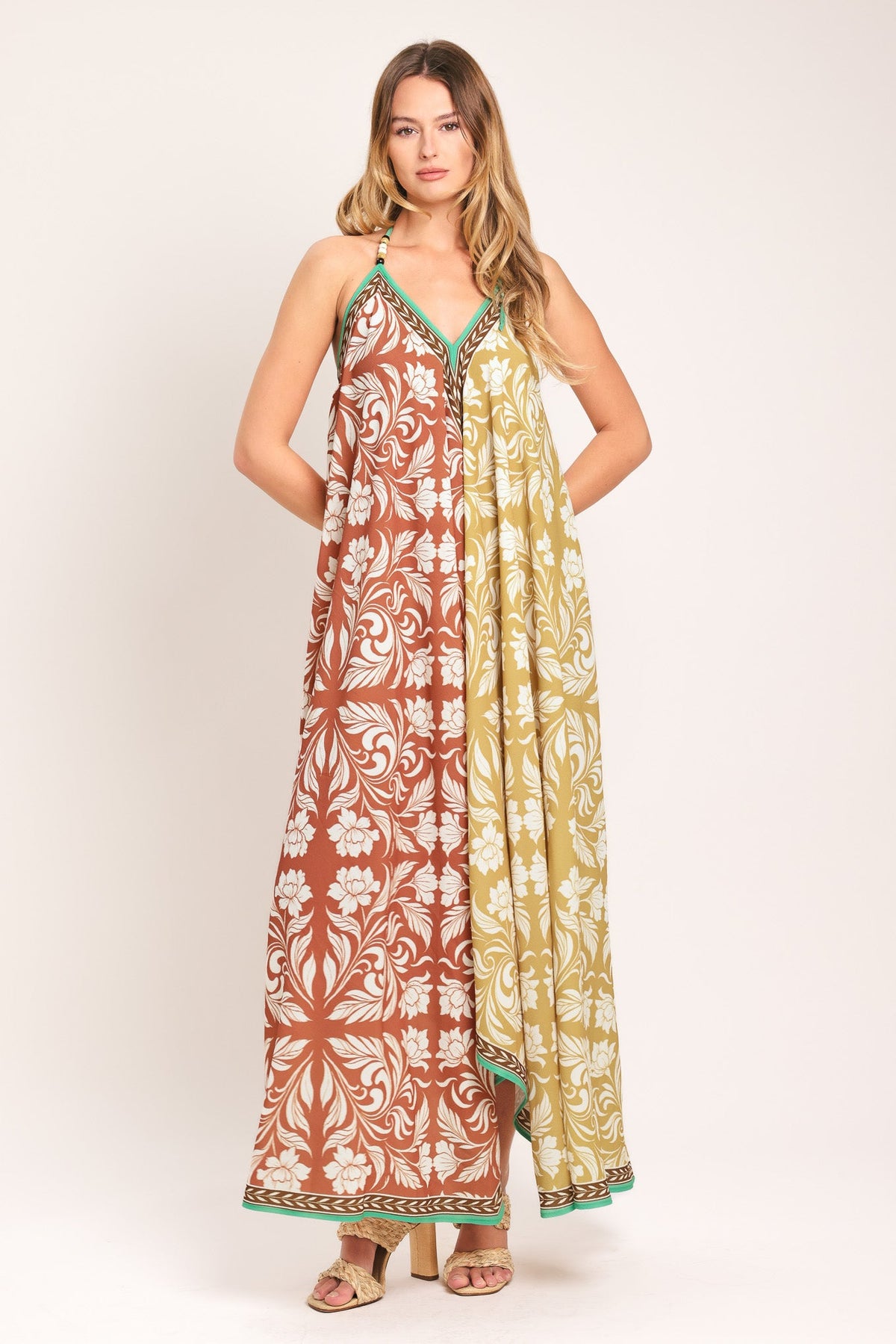VESTIDO MIDI DE TEJIDO WARM PARADISE