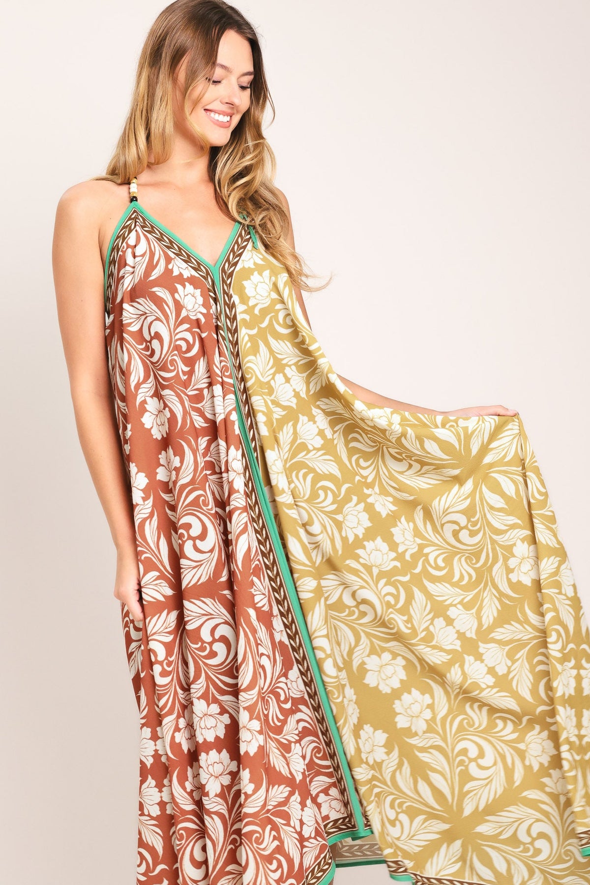 VESTIDO MIDI DE TEJIDO WARM PARADISE