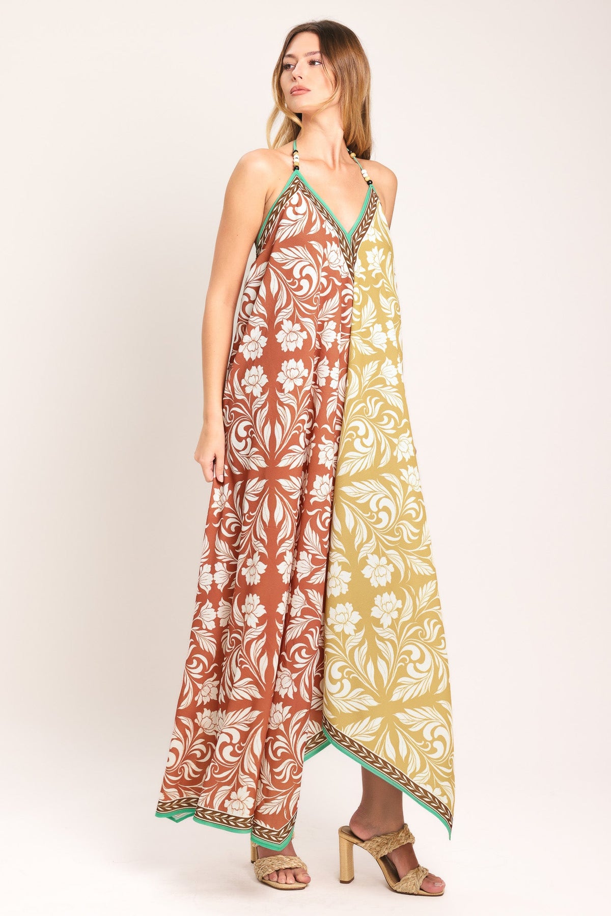 VESTIDO MIDI DE TEJIDO WARM PARADISE