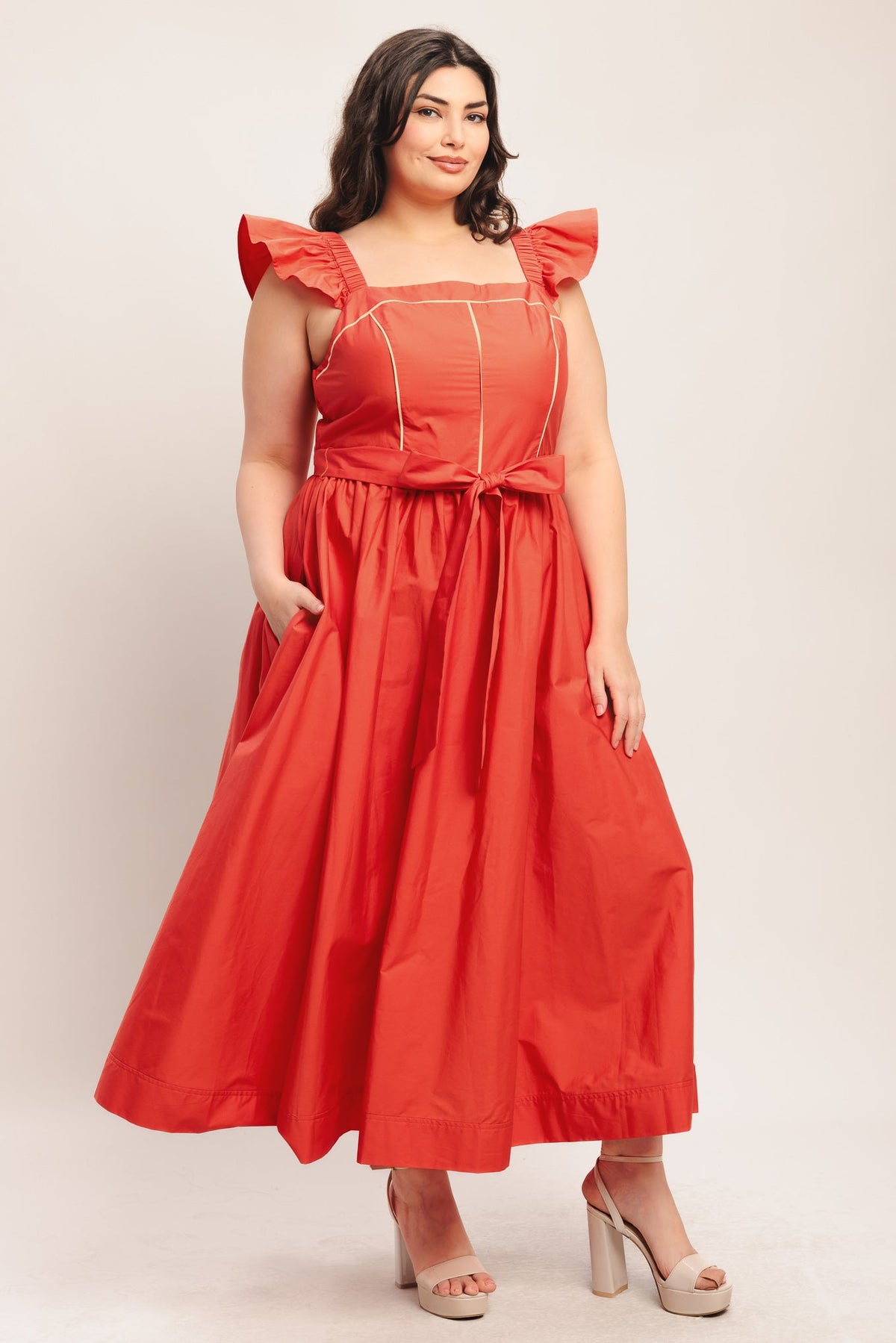 VESTIDO MIDI TEJIDO SUNSET ROMANCE