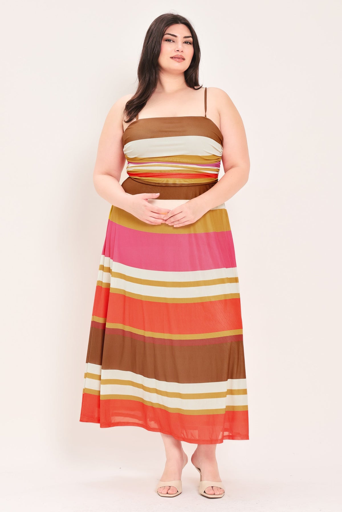 VESTIDO MIDI DE MALLA HEAT WAVES