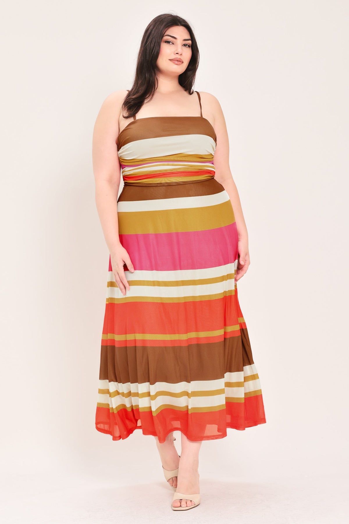 VESTIDO MIDI DE MALLA HEAT WAVES