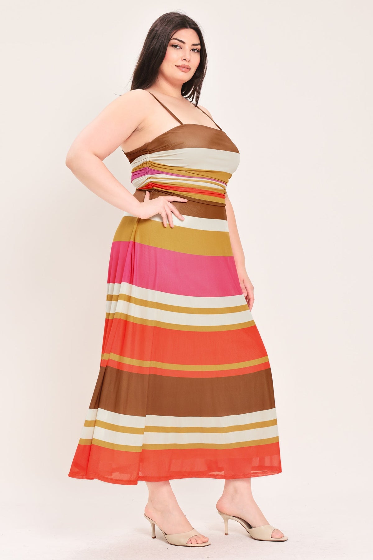 VESTIDO MIDI DE MALLA HEAT WAVES