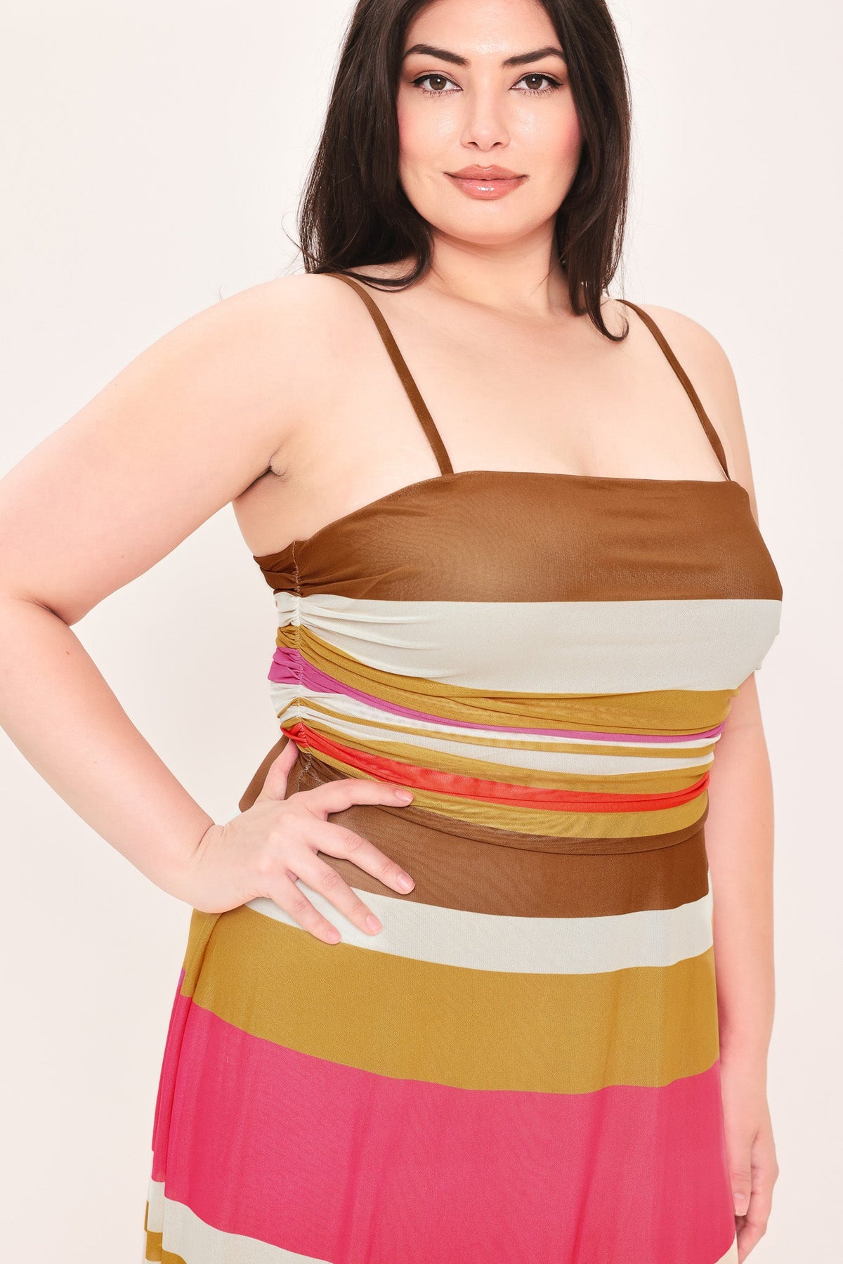 VESTIDO MIDI DE MALLA HEAT WAVES