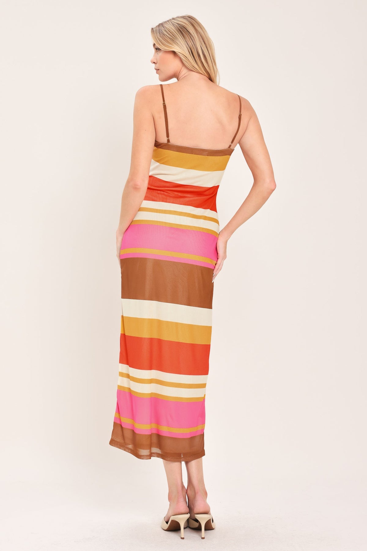 VESTIDO MIDI DE MALLA HEAT WAVES