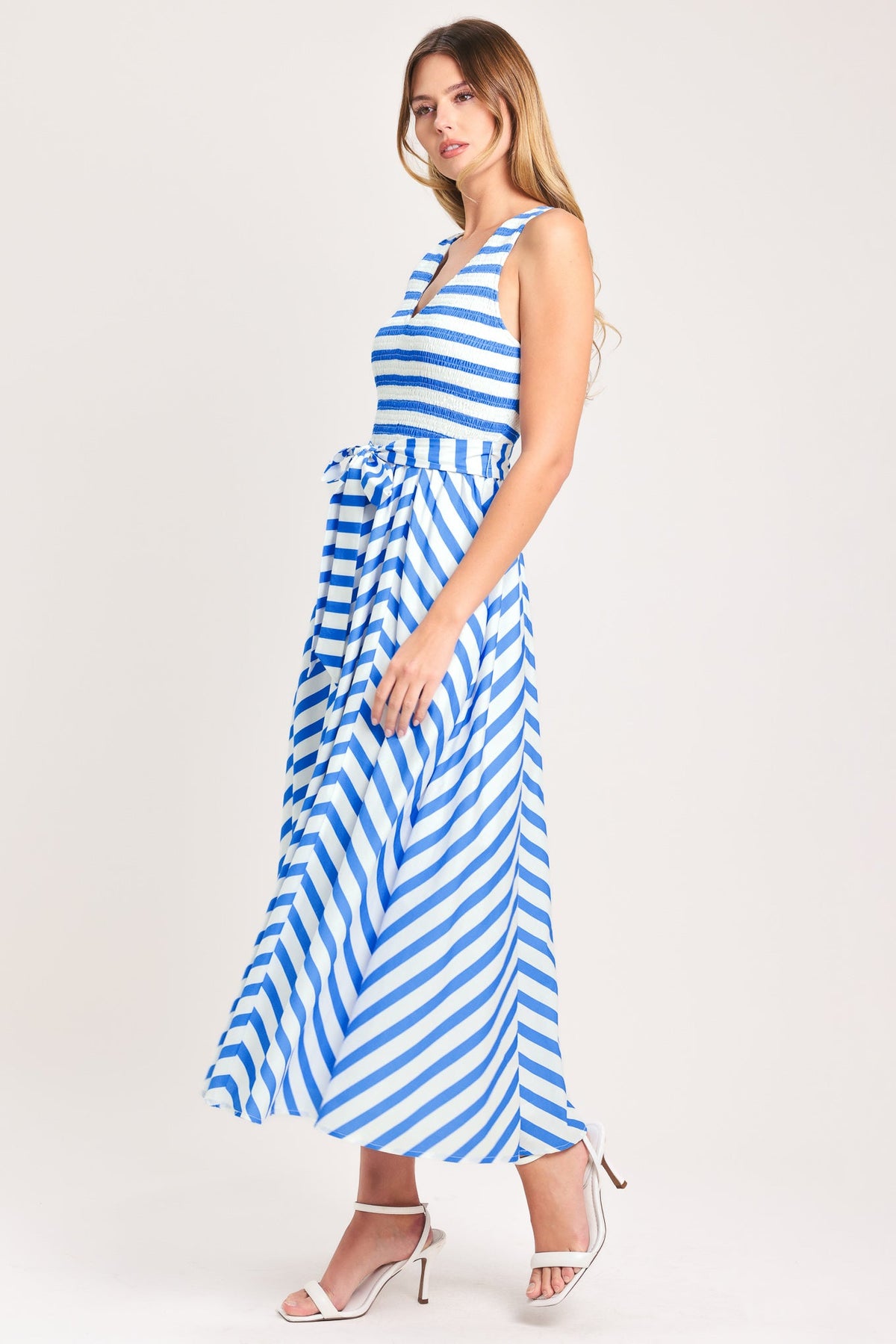 VESTIDO MIDI TEJIDO BLUE SERENA