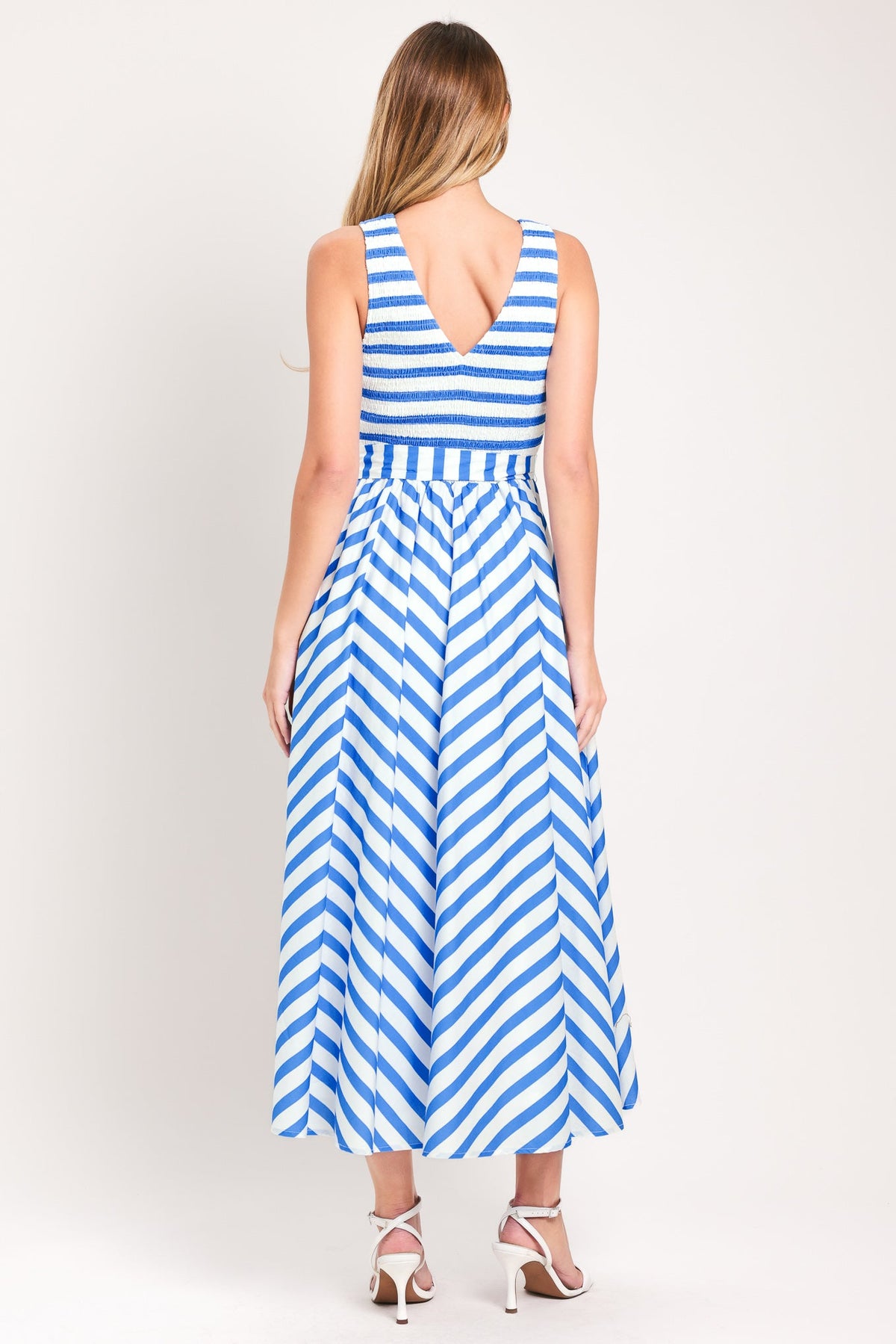 VESTIDO MIDI TEJIDO BLUE SERENA