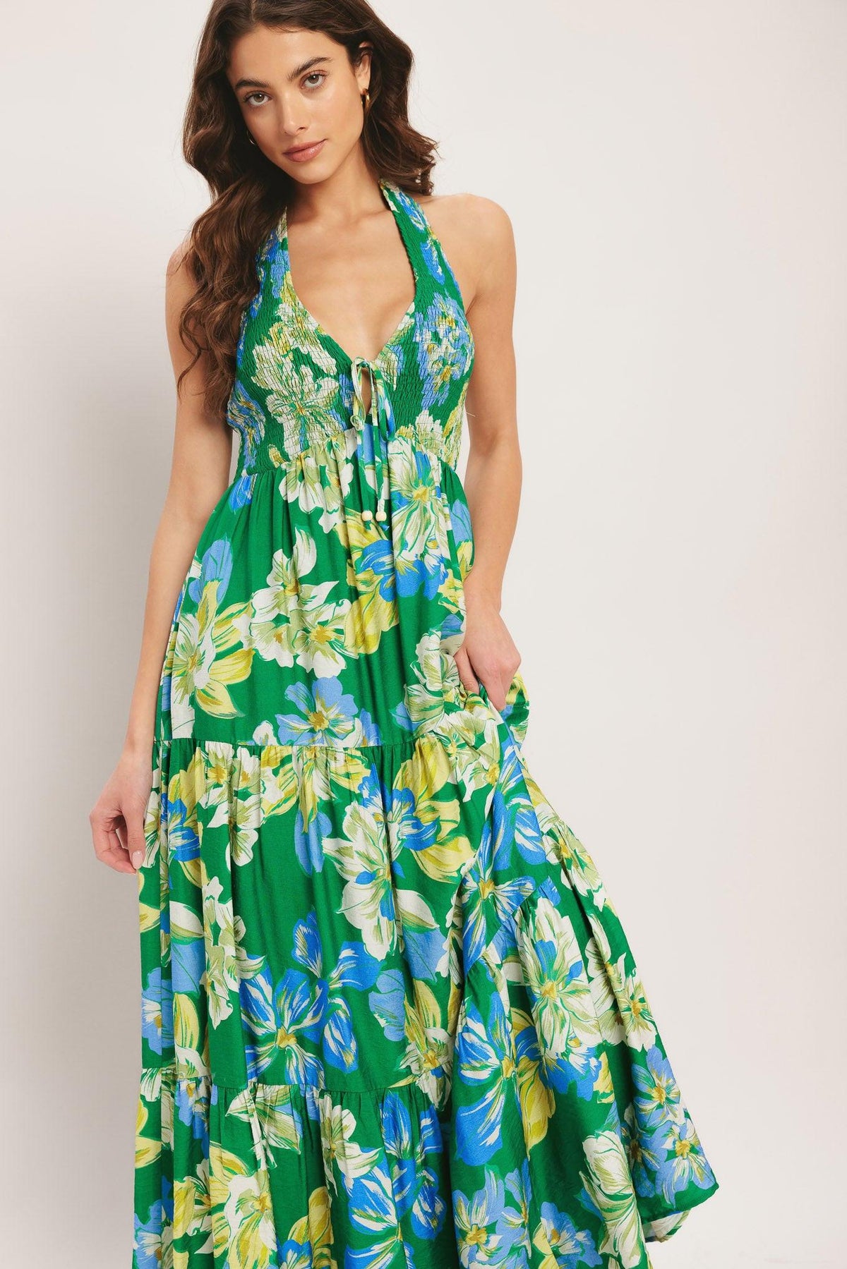 VESTIDO LARGO TEJIDO BLOOM PALM SHORE