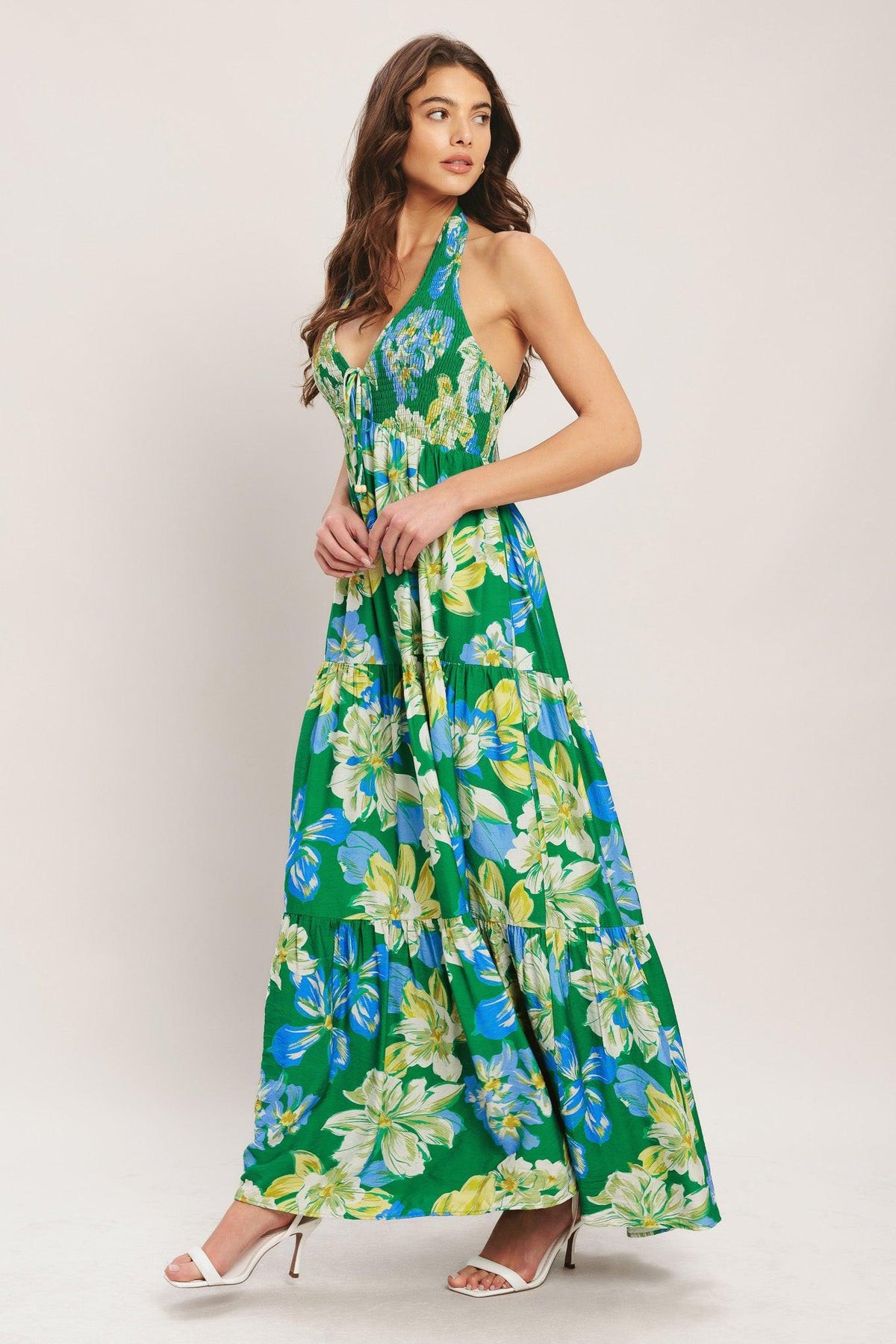 VESTIDO LARGO TEJIDO BLOOM PALM SHORE