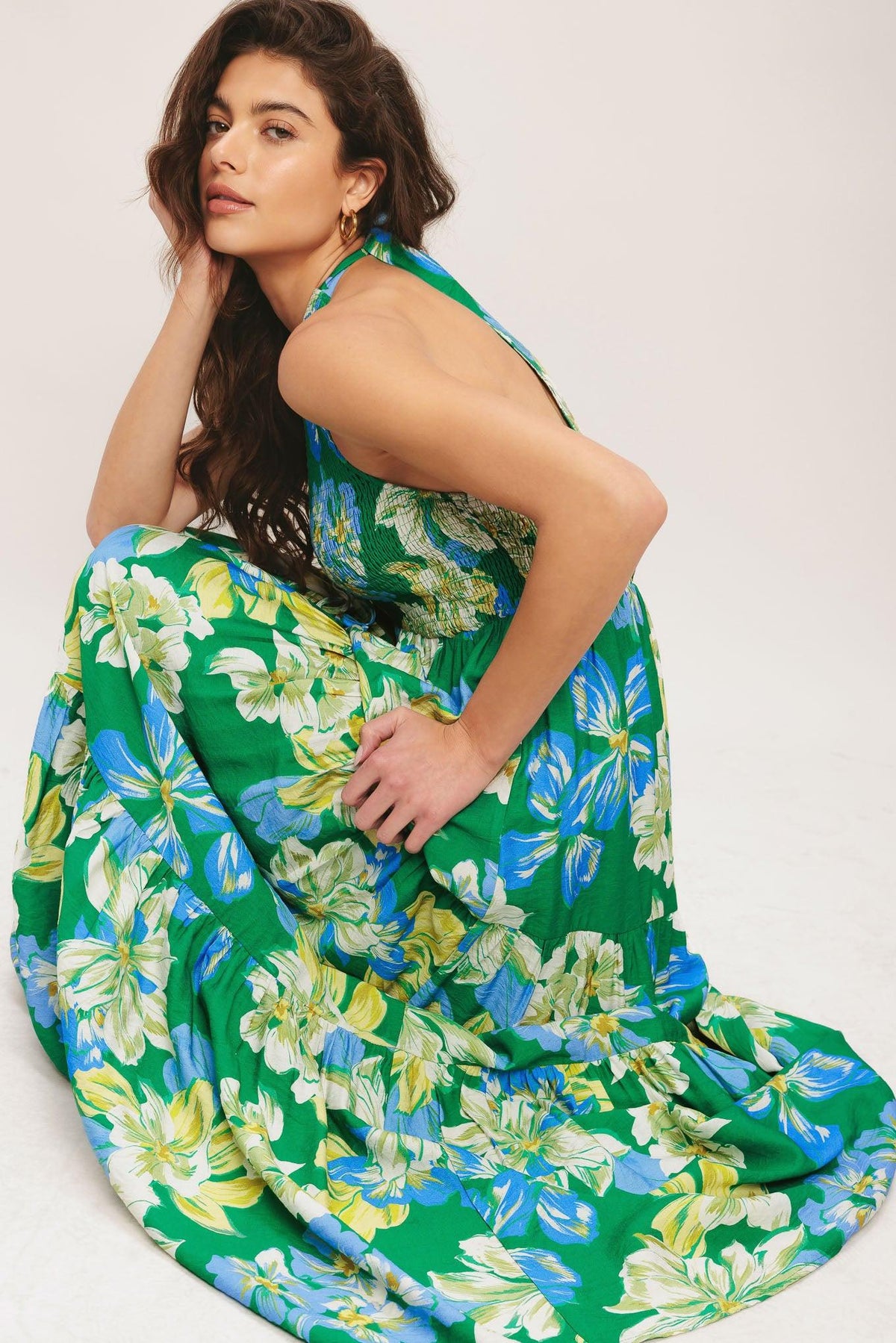 VESTIDO LARGO TEJIDO BLOOM PALM SHORE