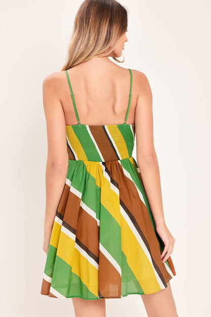SUMMER NIGHTS WOVEN MINI DRESS