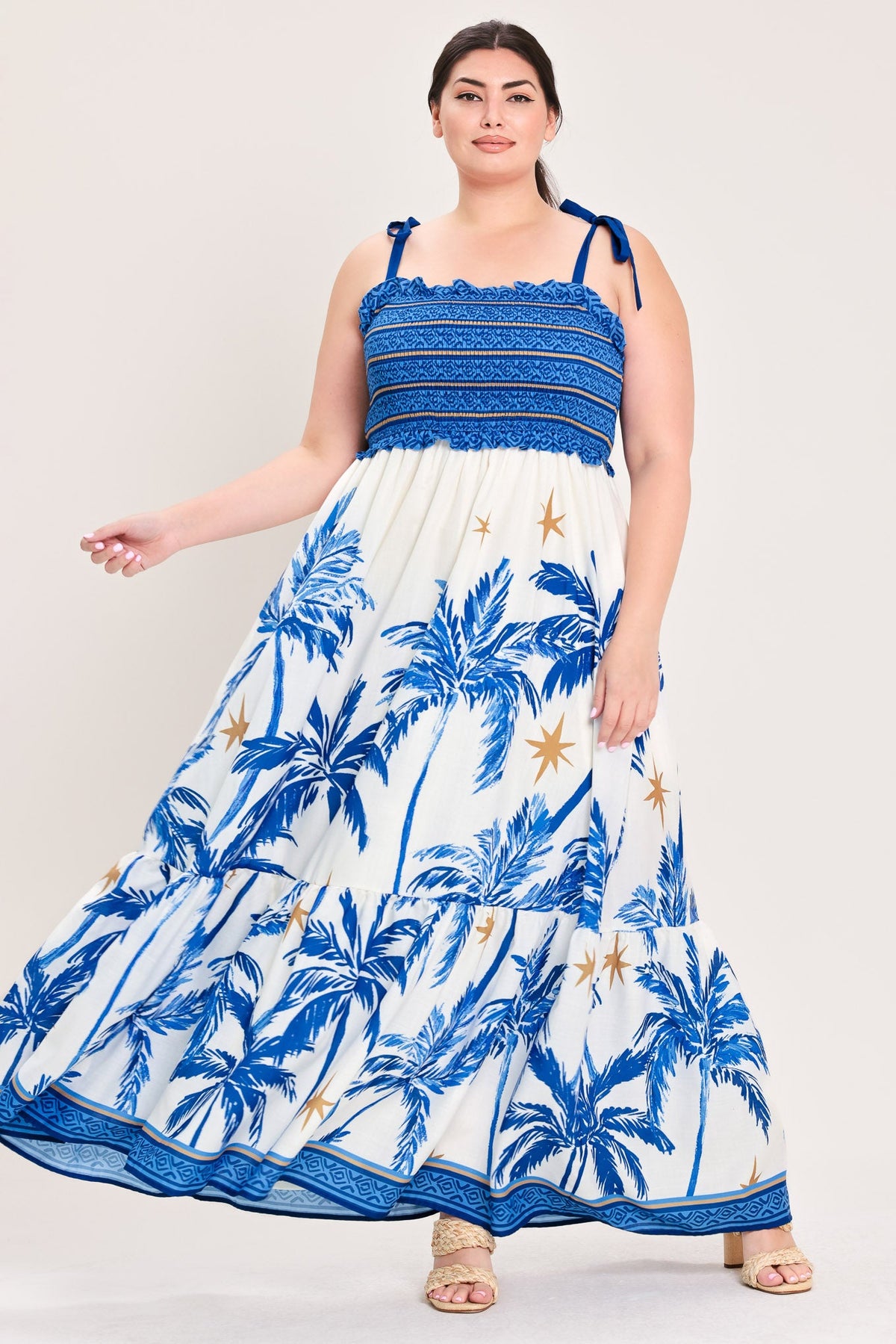 VESTIDO MAXI TEJIDO PALM ESCAPE