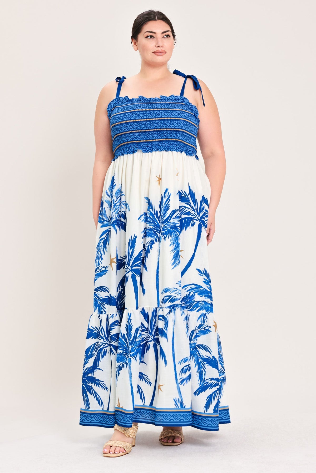 VESTIDO MAXI TEJIDO PALM ESCAPE