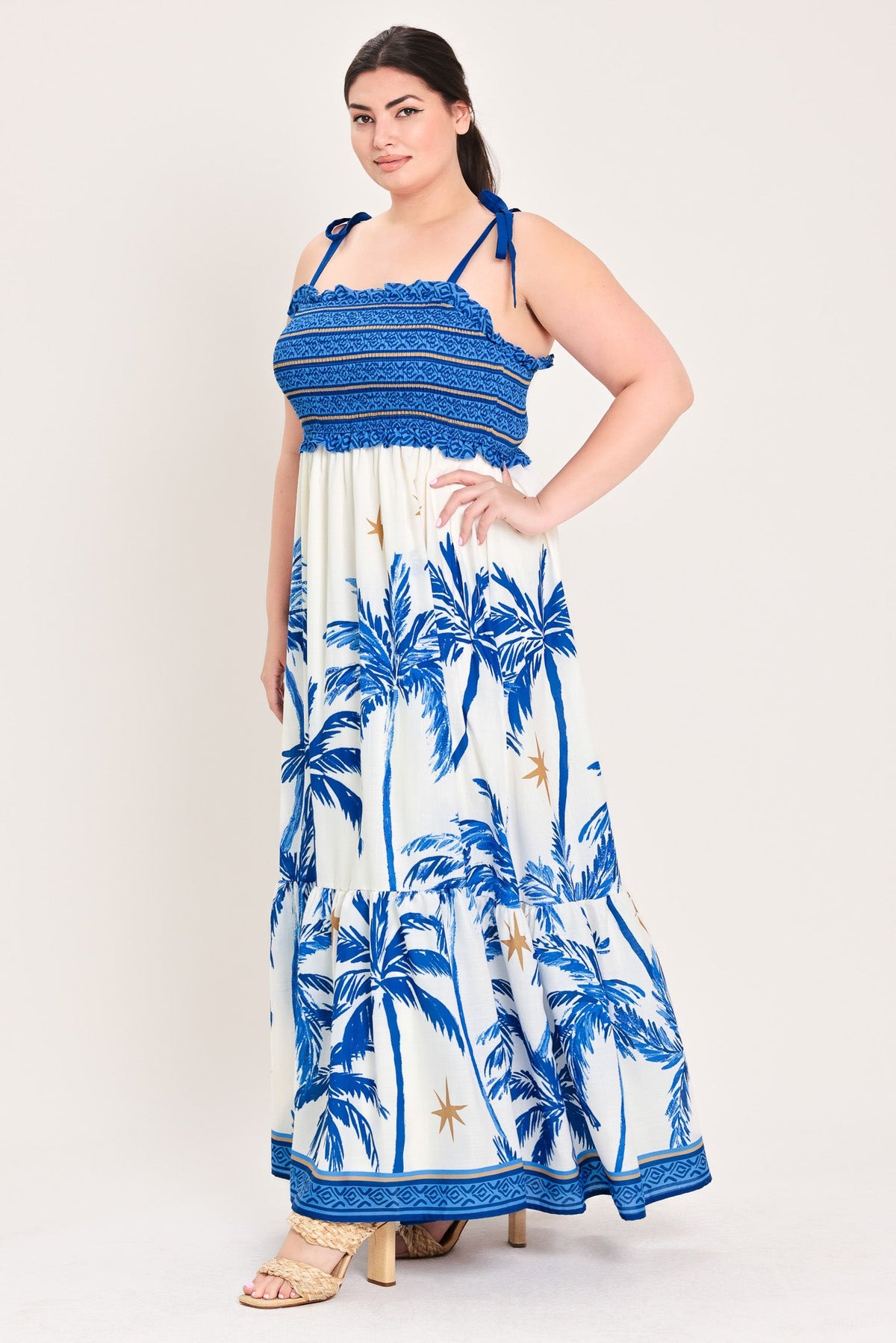 VESTIDO MAXI TEJIDO PALM ESCAPE