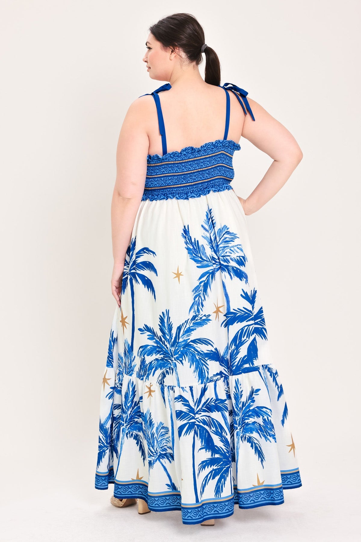 VESTIDO MAXI TEJIDO PALM ESCAPE