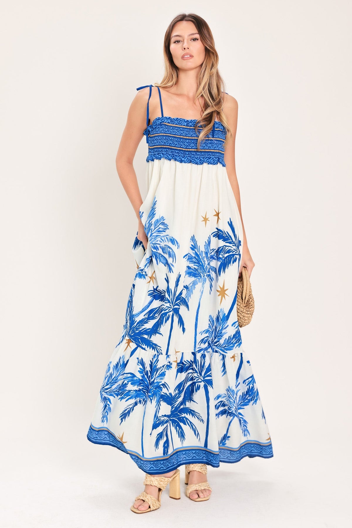 VESTIDO MAXI TEJIDO PALM ESCAPE