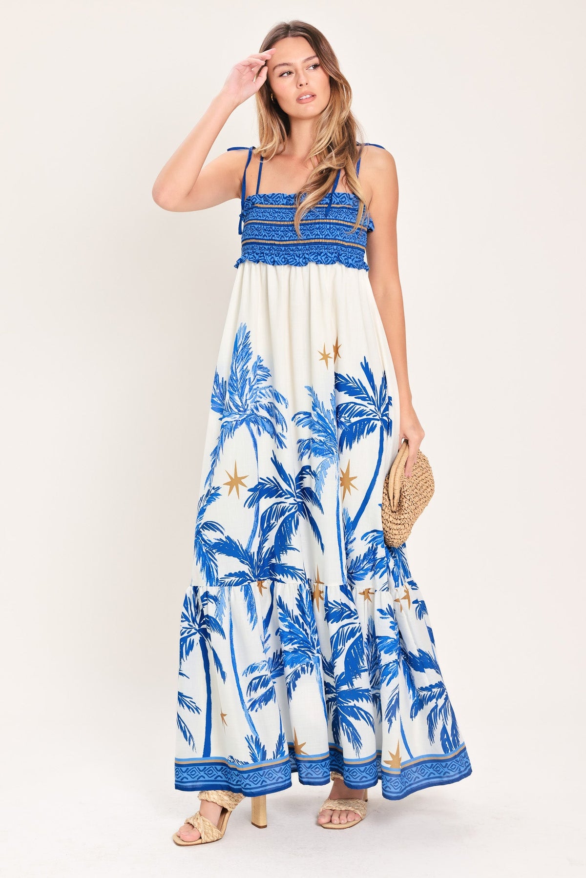 VESTIDO MAXI TEJIDO PALM ESCAPE