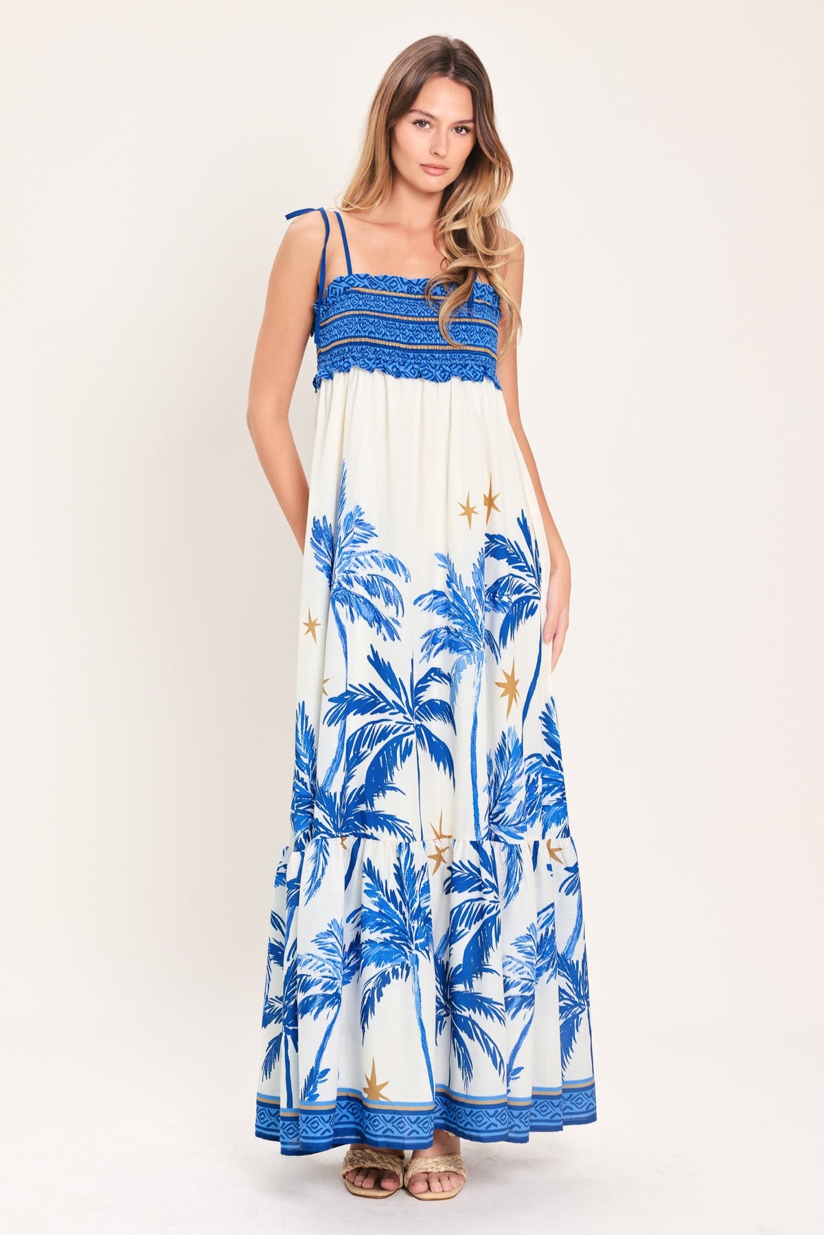 VESTIDO MAXI TEJIDO PALM ESCAPE
