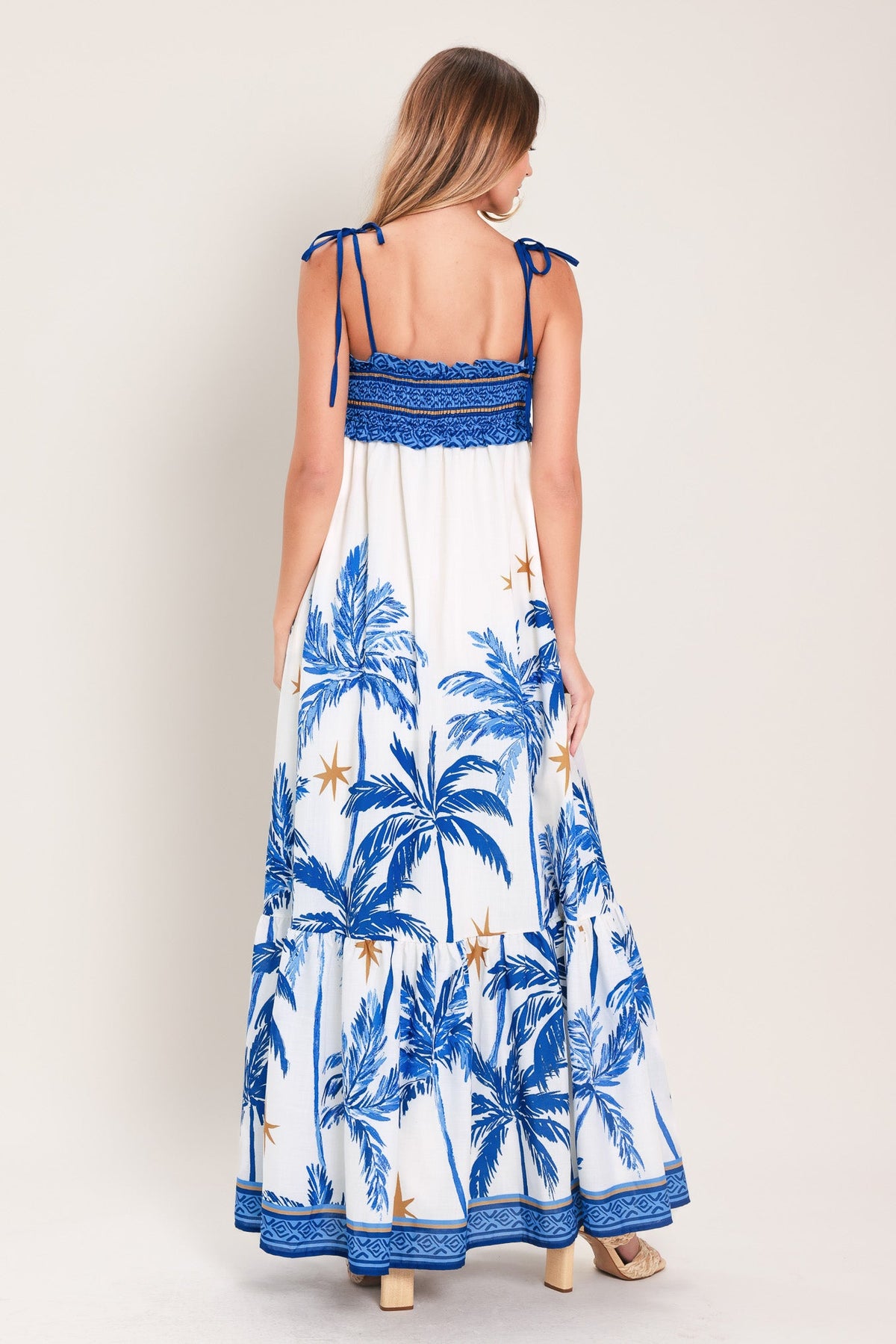 VESTIDO MAXI TEJIDO PALM ESCAPE