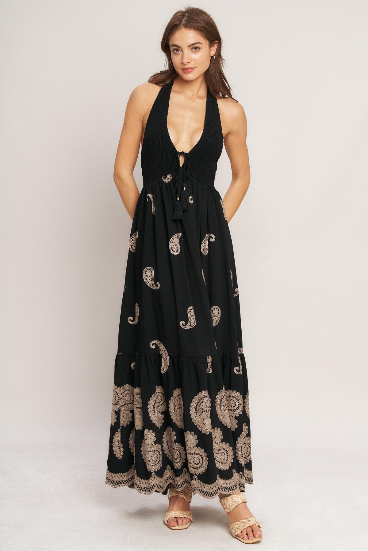 VESTIDO MIDI TEJIDO MIDNIGHT CHARM