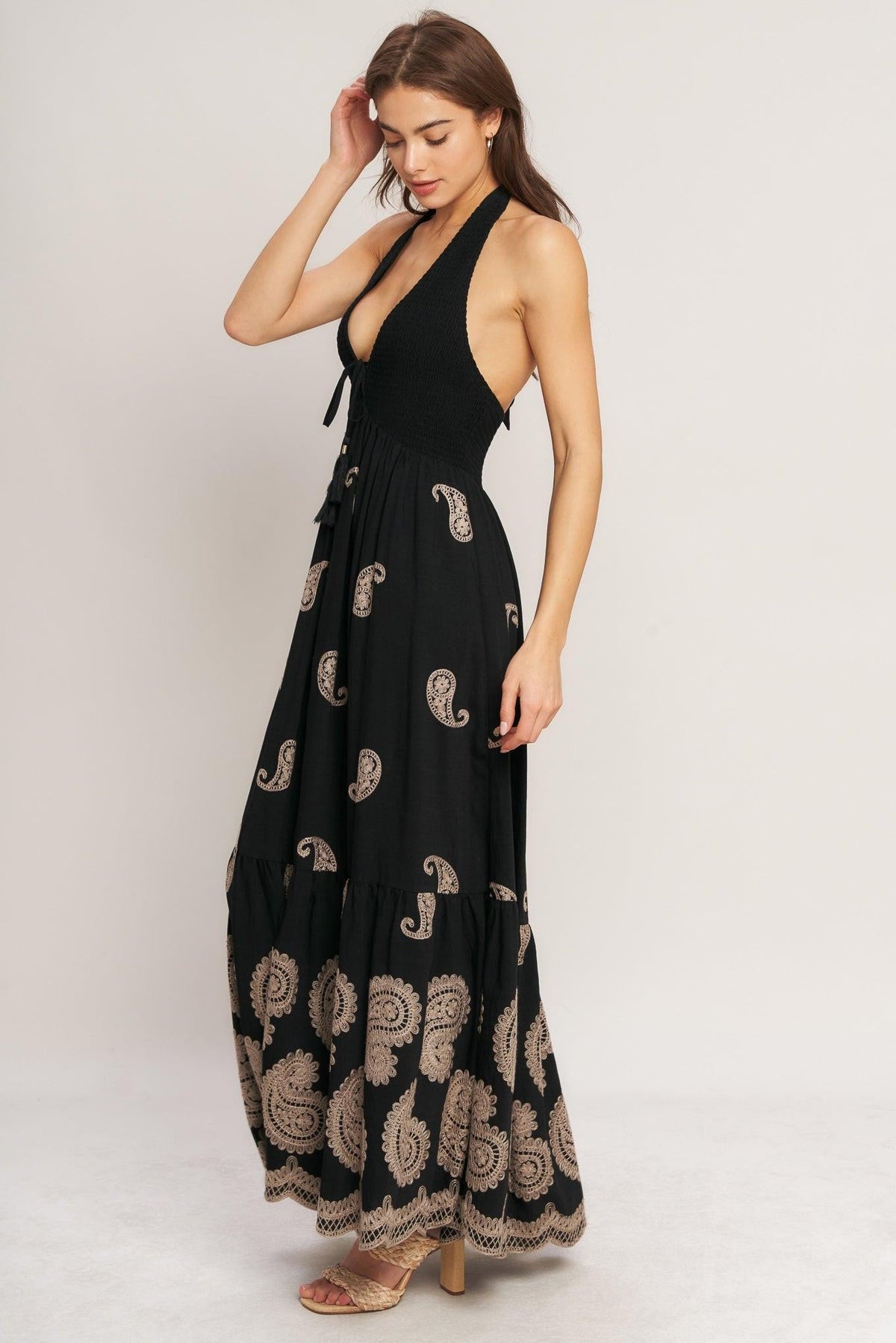 VESTIDO MIDI TEJIDO MIDNIGHT CHARM