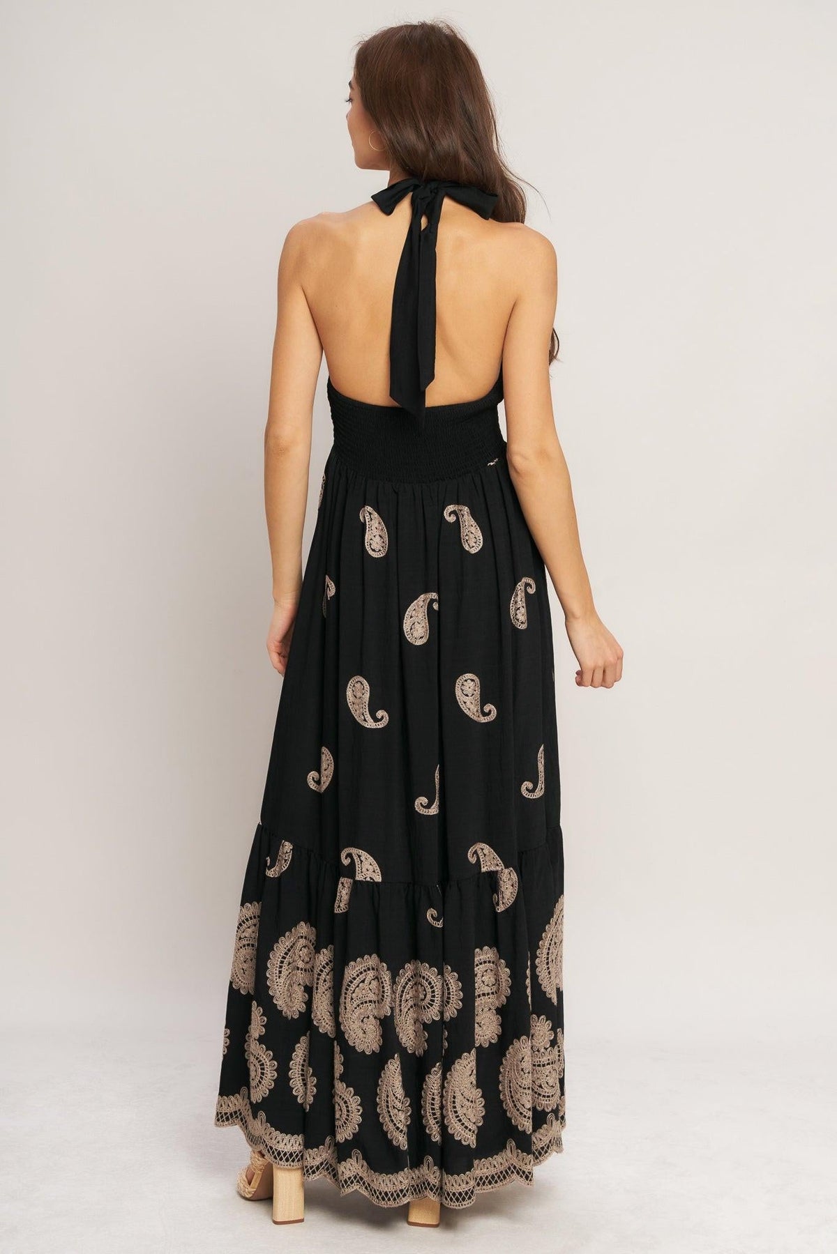 VESTIDO MIDI TEJIDO MIDNIGHT CHARM