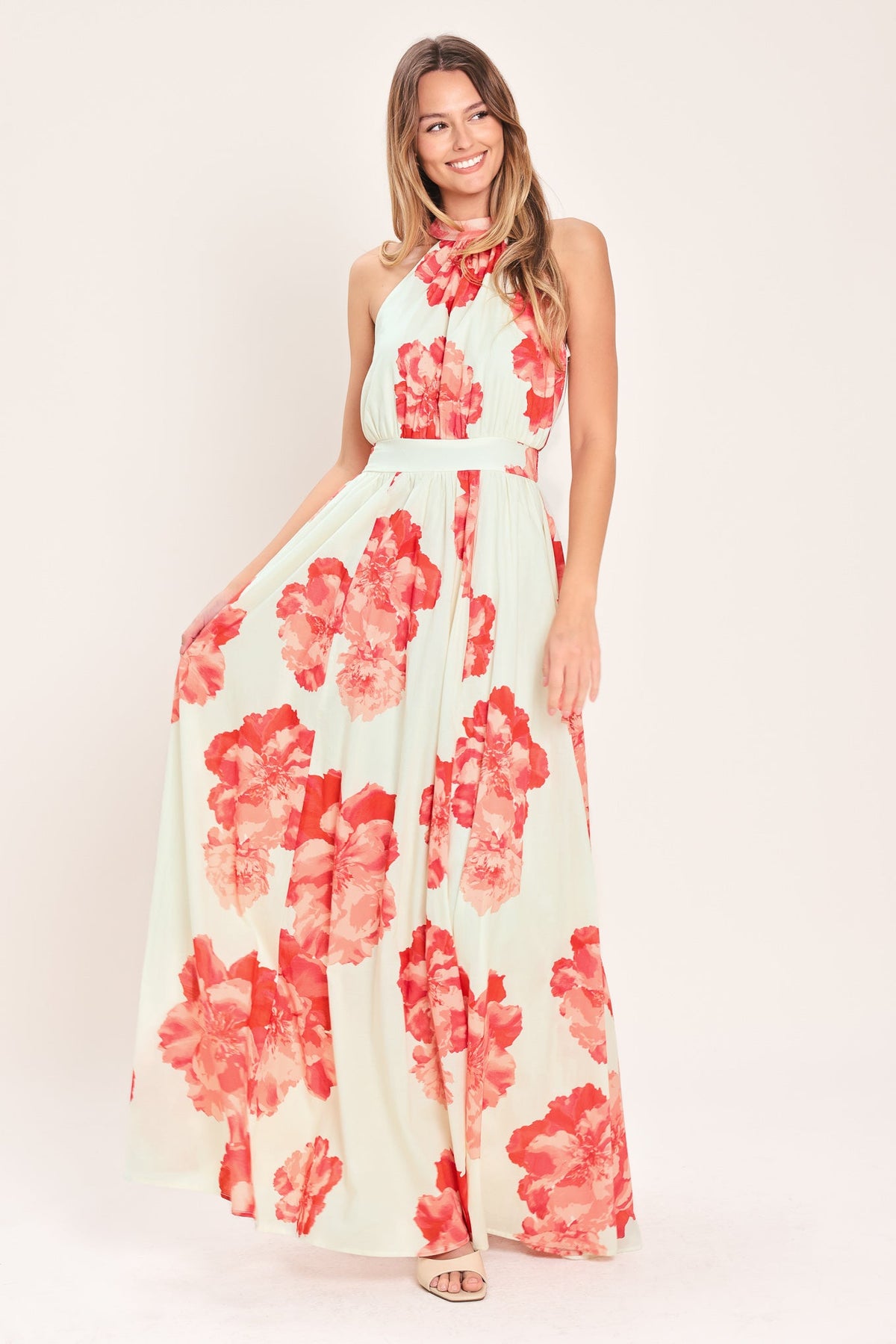 VESTIDO MAXI TEJIDO BLOOMING LOVE