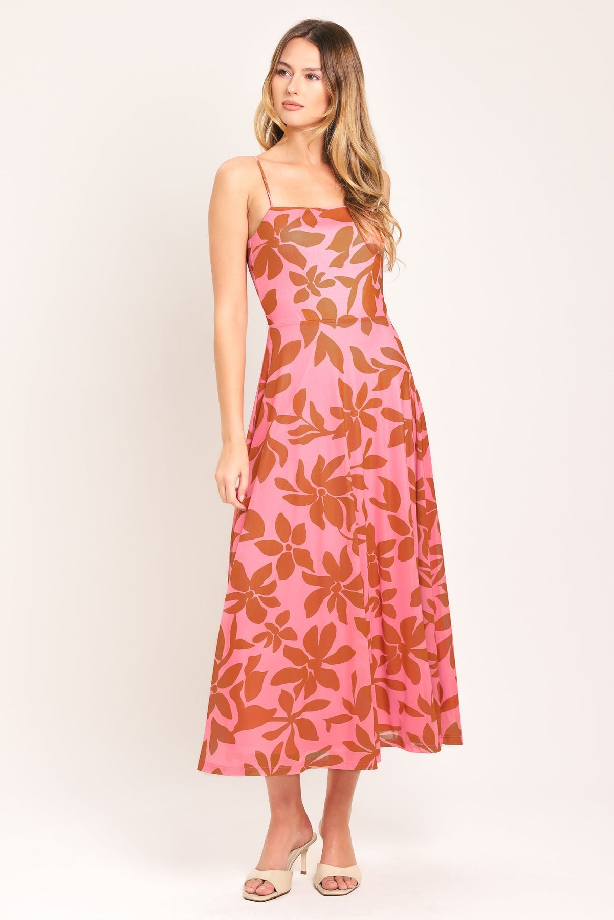 VESTIDO MIDI DE TUL ELÁSTICO ROSY HAVEN