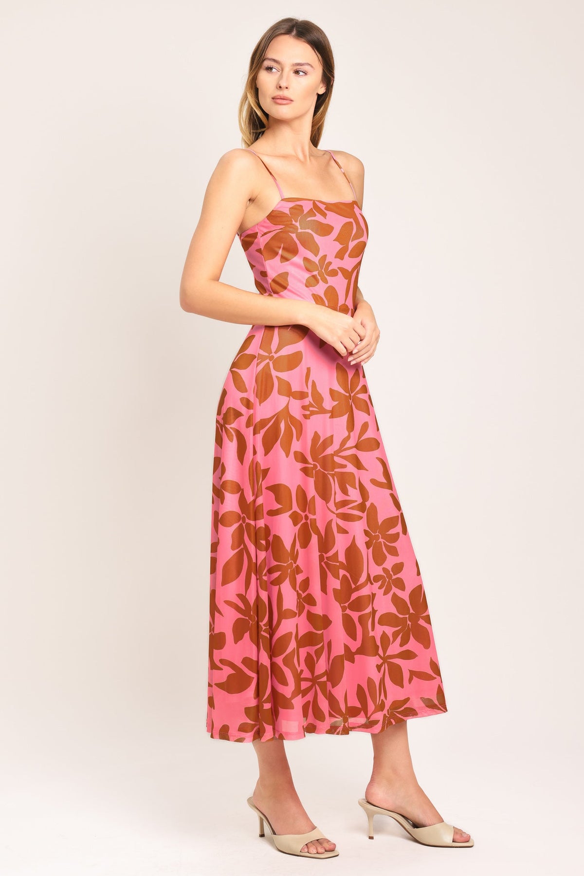 VESTIDO MIDI DE TUL ELÁSTICO ROSY HAVEN