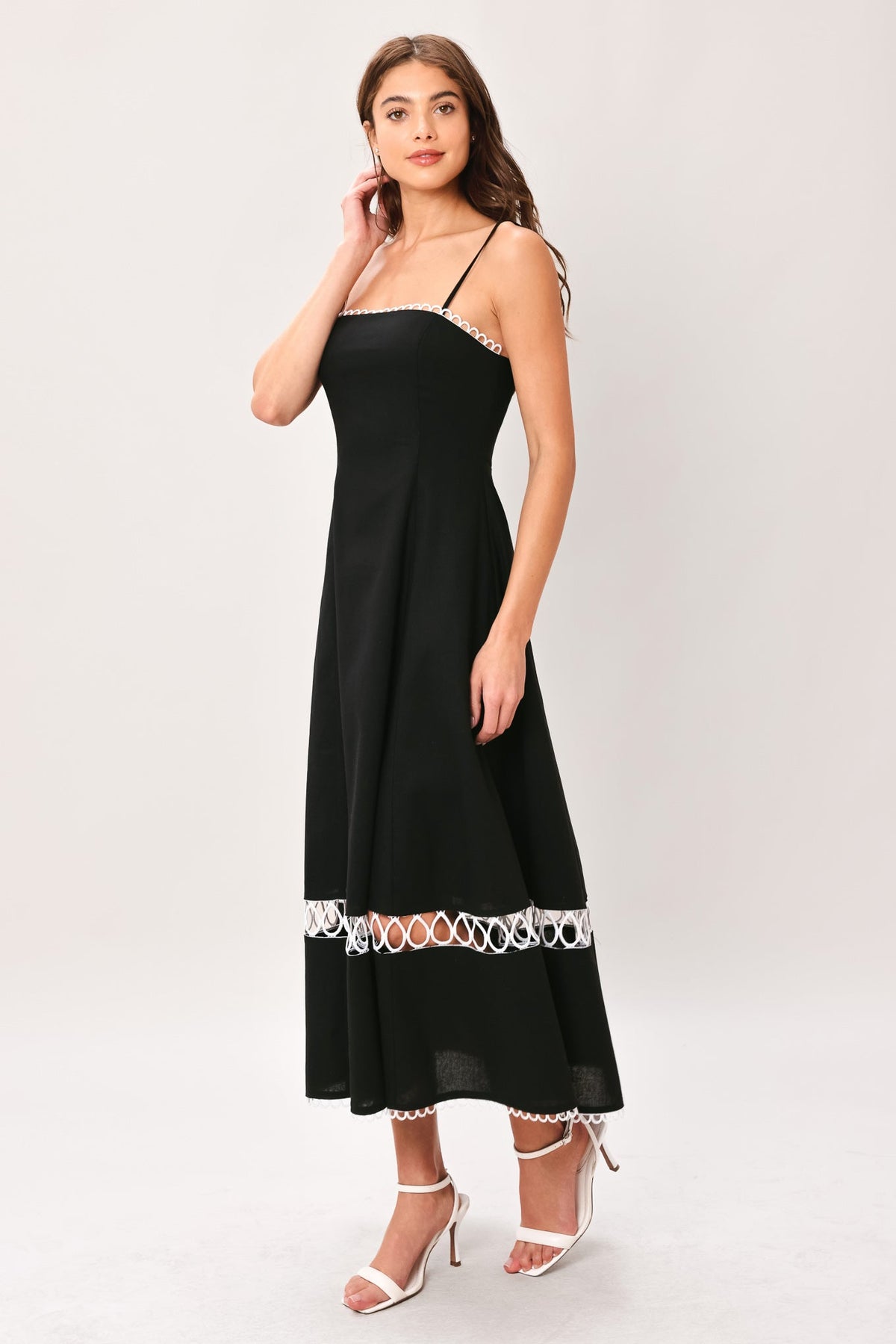 VESTIDO MIDI TEJIDO NOIR WHISPER