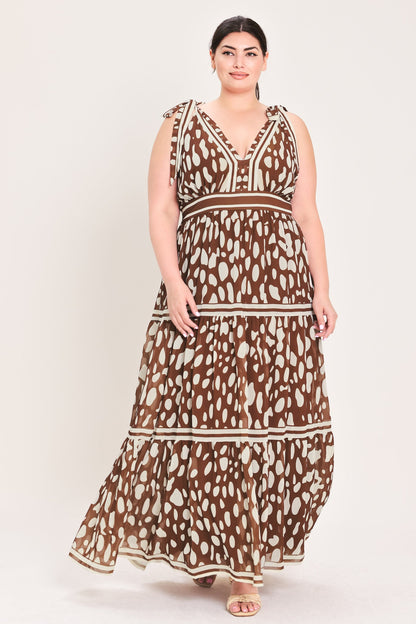 SPICED TERRAIN WOVEN MAXI DRESS