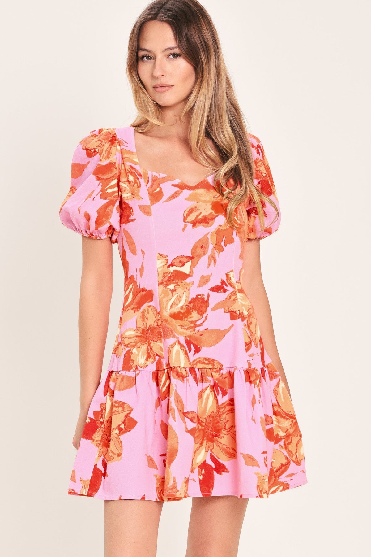 MINIVESTIDO TEJIDO PINK BLOOM