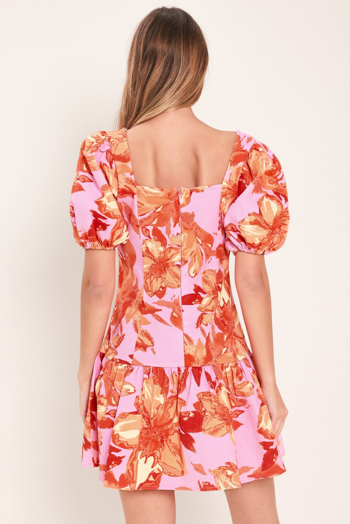 MINIVESTIDO TEJIDO PINK BLOOM