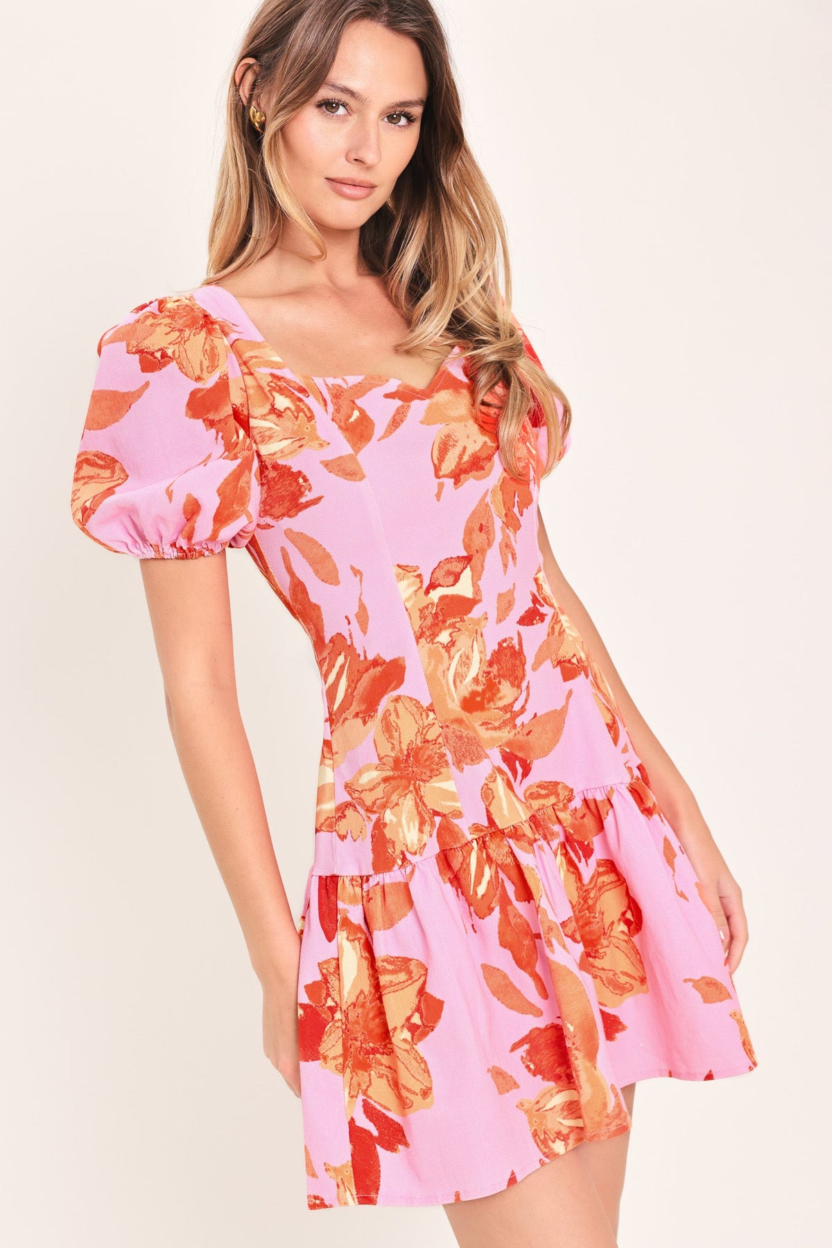 MINIVESTIDO TEJIDO PINK BLOOM