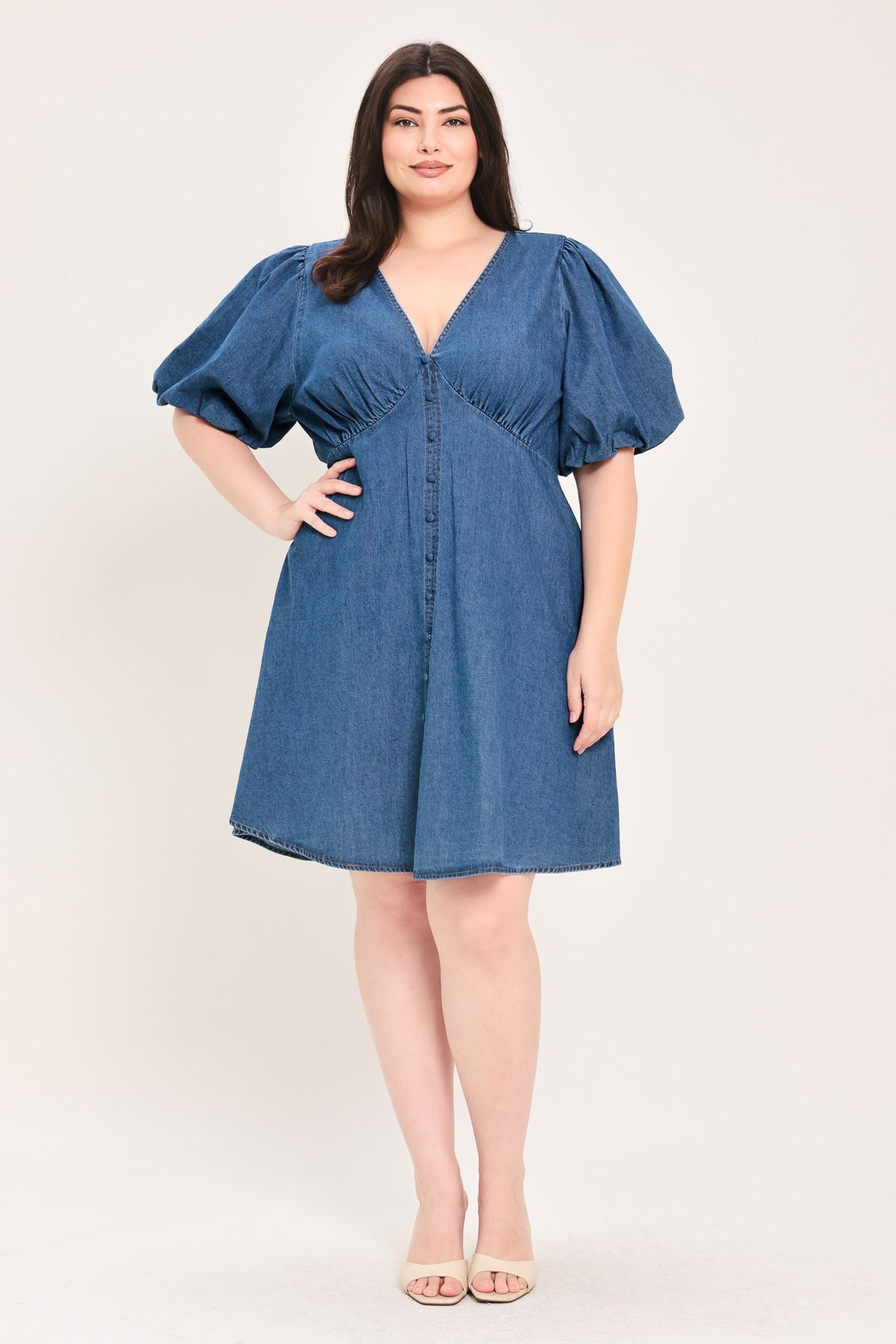 MINIVESTIDO VAQUERO ESTILO SOFT GIRL