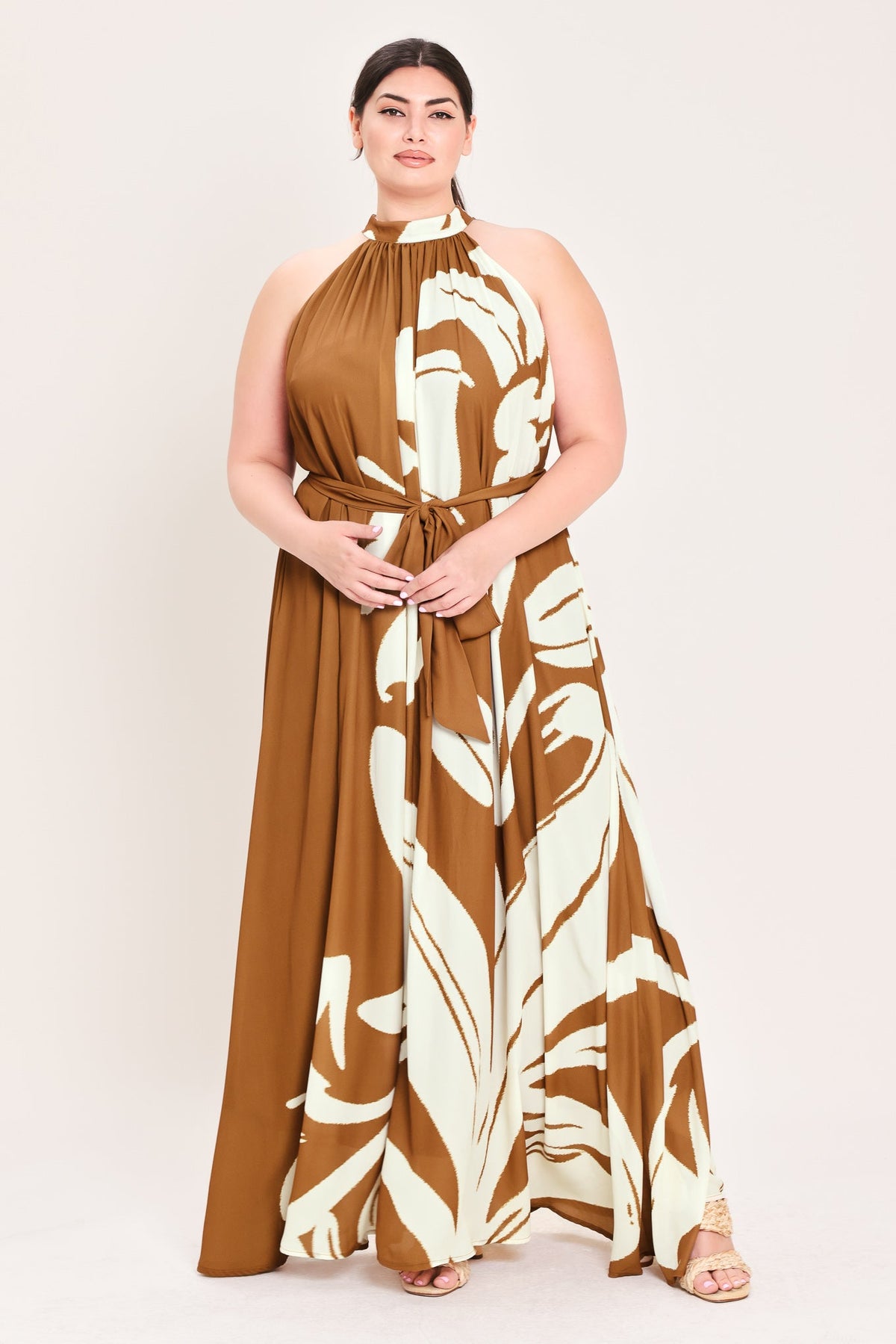 VESTIDO MAXI TEJIDO MOCHA SERENITY