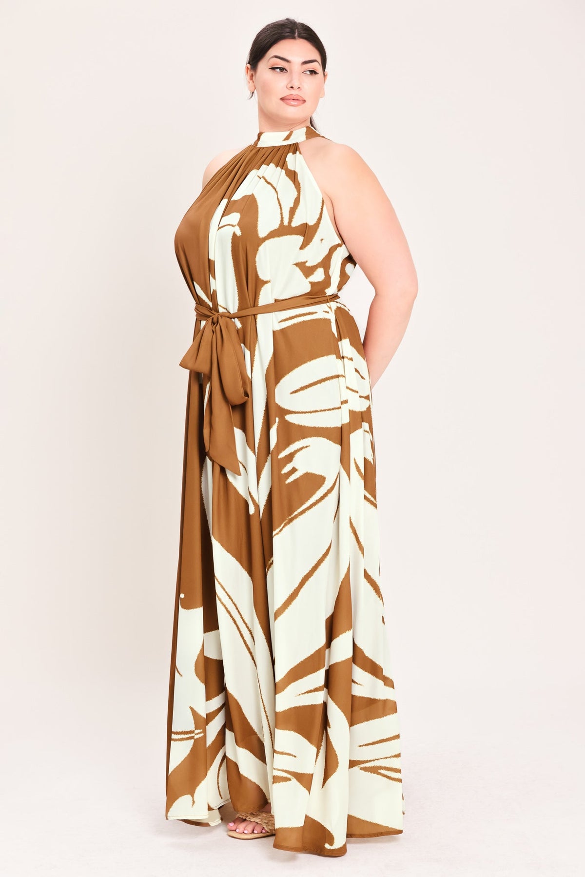 VESTIDO MAXI TEJIDO MOCHA SERENITY