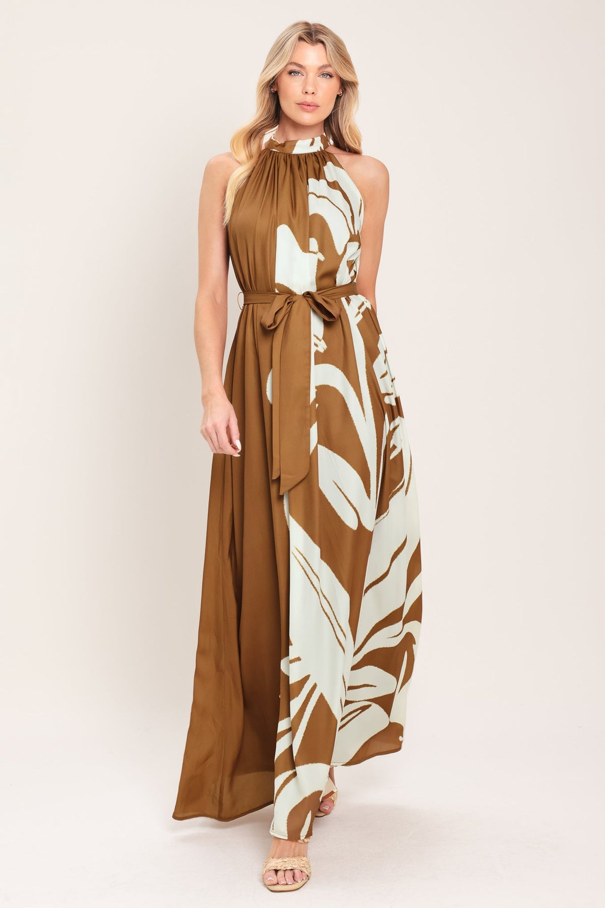 VESTIDO MAXI TEJIDO MOCHA SERENITY