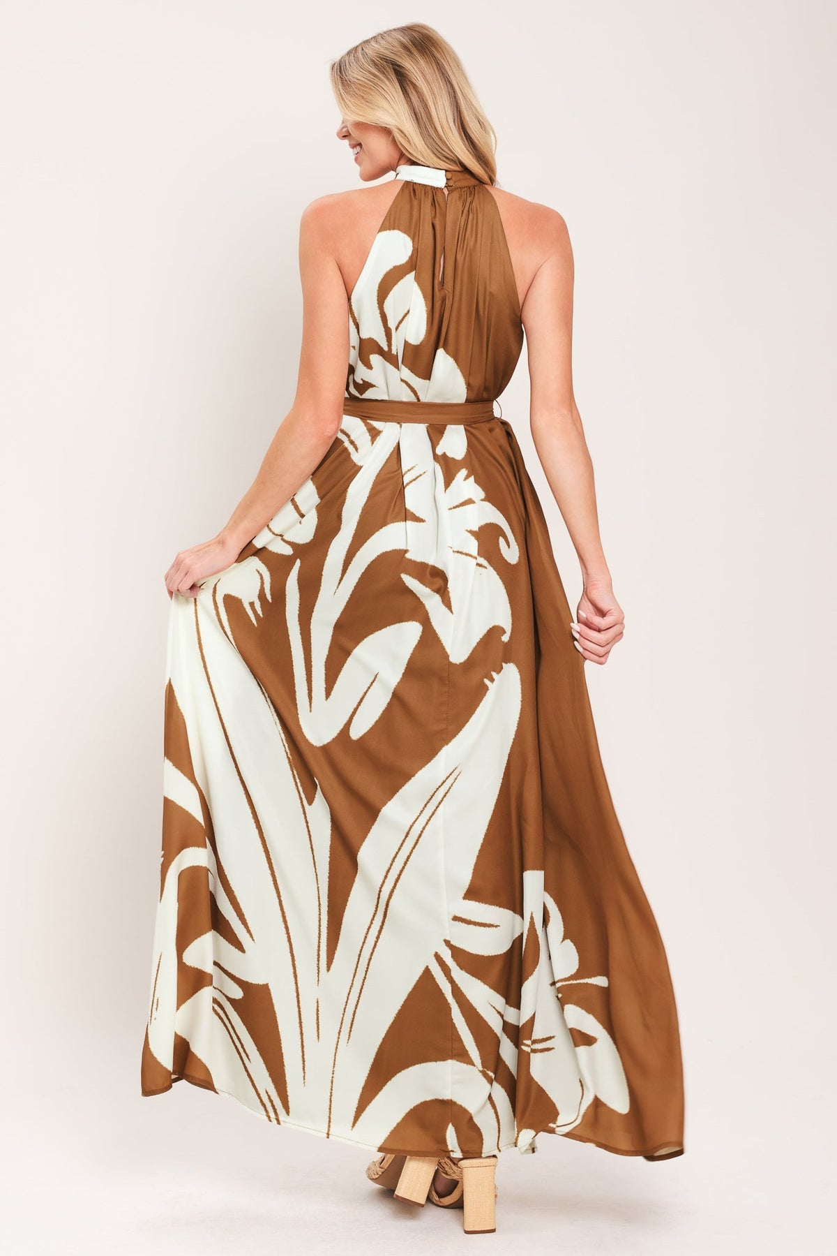 VESTIDO MAXI TEJIDO MOCHA SERENITY