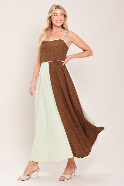 SIENNA FORM WOVEN MIDI DRESS