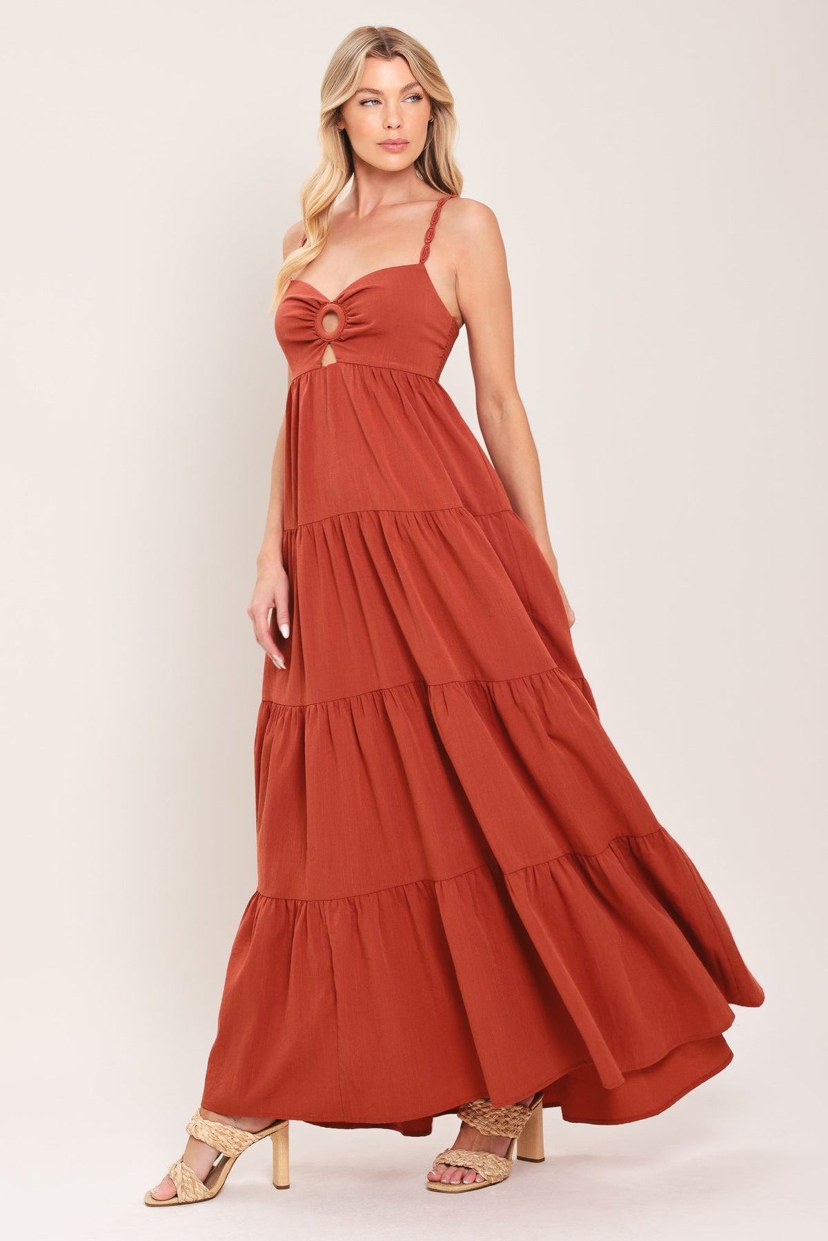 VESTIDO LARGO TEJIDO AMBER WAVE