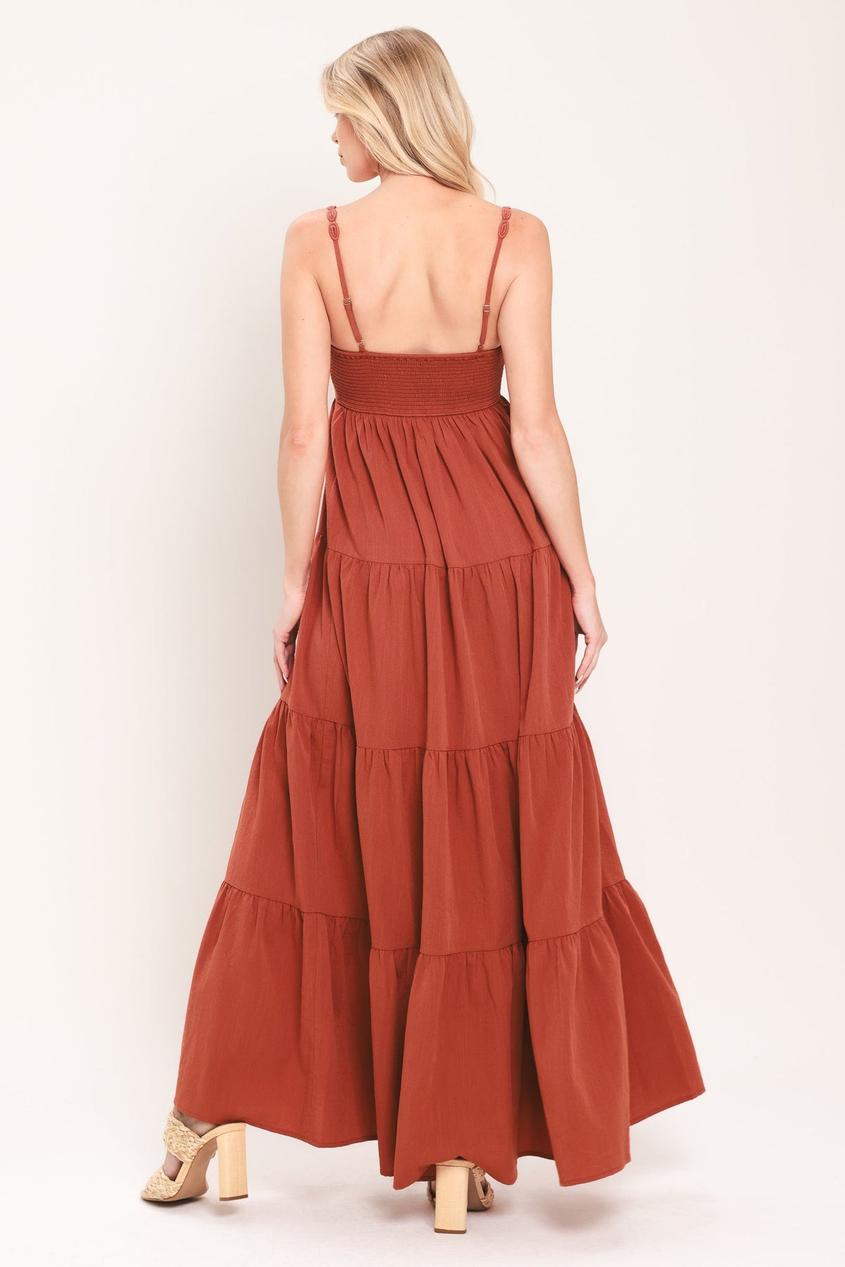 VESTIDO LARGO TEJIDO AMBER WAVE