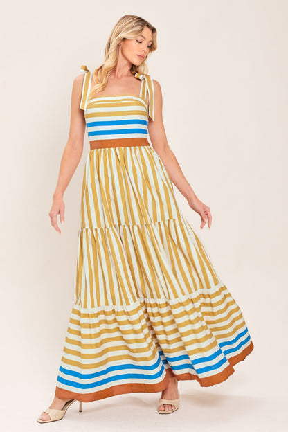 SUNNY CABANA WOVEN MAXI DRESS