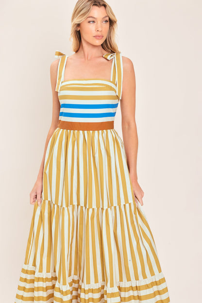 SUNNY CABANA WOVEN MAXI DRESS