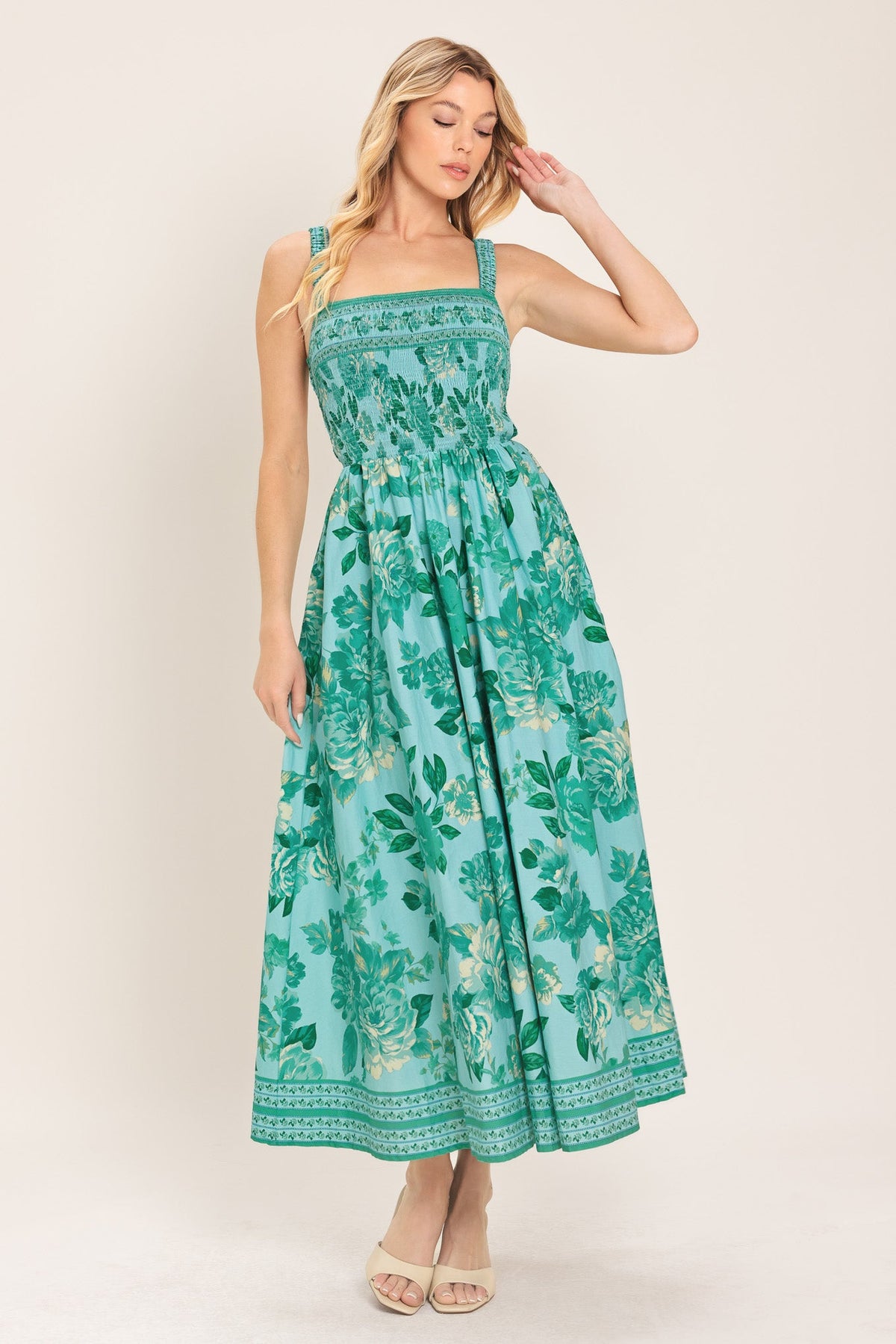 VESTIDO MIDI TEJIDO MINT PARADISO