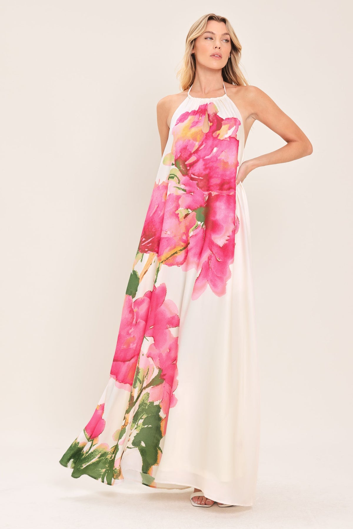 VESTIDO MAXI TEJIDO WHISPERING ROSE